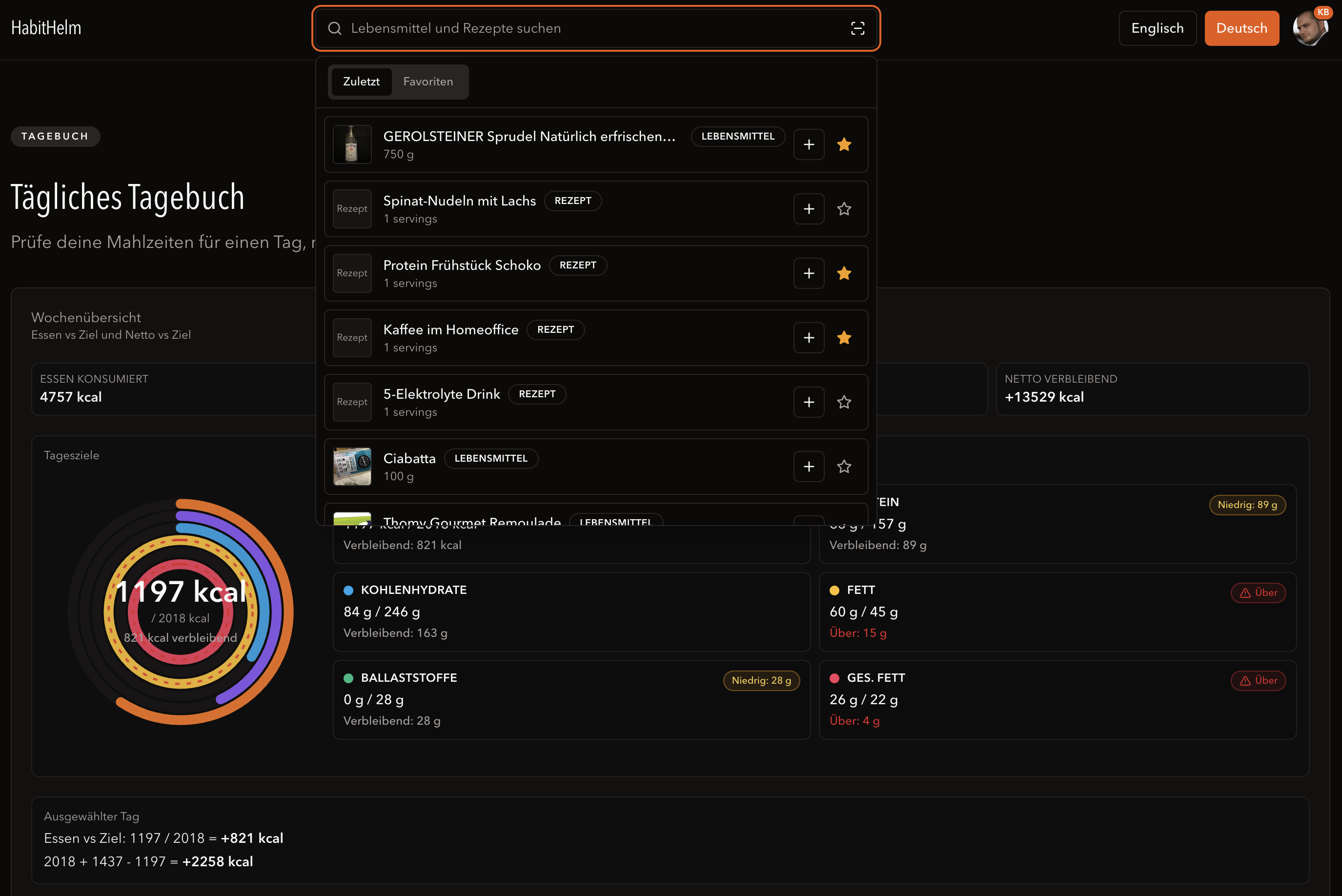 HabitHelm Vorschau auf Mobilgerät und Desktop